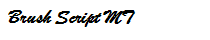 Brush Script MT